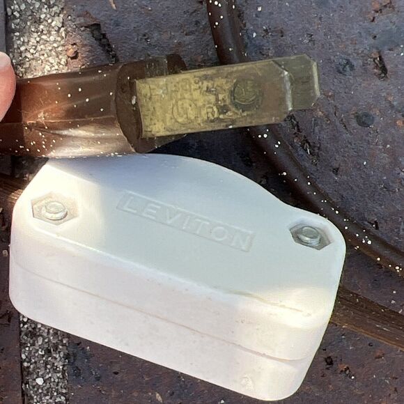 Vtg Mid Century Optical Amber Glass & Brass Hollywood Table lamp Big - Picture 15 of 16